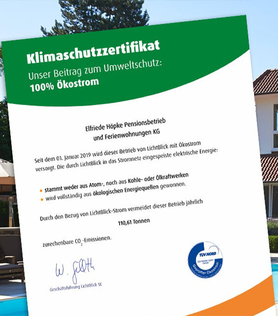 Klimaschutzzertifikat